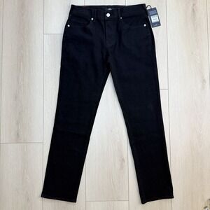 NEW True Religion Geno Stud Slim Jeans Mens 32 Black Rinse Relaxed Slim NWT